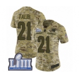 Women's Nike Los Angeles Rams #21 Aqib Talib Limited Camo 2018 Salute to Service Super Bowl LIII Bound NFL Jersey