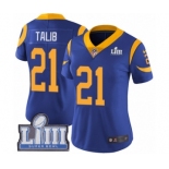 Women's Nike Los Angeles Rams #21 Aqib Talib Royal Blue Alternate Vapor Untouchable Limited Player Super Bowl LIII Bound NFL Jersey