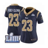 Women's Nike Los Angeles Rams #23 Nickell Robey-Coleman Navy Blue Team Color Vapor Untouchable Limited Player Super Bowl LIII Bound NFL Jersey