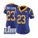 Women's Nike Los Angeles Rams #23 Nickell Robey-Coleman Royal Blue Alternate Vapor Untouchable Limited Player Super Bowl LIII Bound NFL Jersey