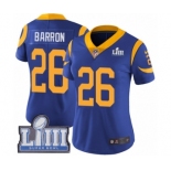 Women's Nike Los Angeles Rams #26 Mark Barron Royal Blue Alternate Vapor Untouchable Limited Player Super Bowl LIII Bound NFL Jersey