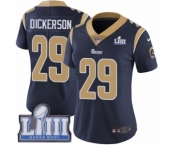 Women's Nike Los Angeles Rams #29 Eric Dickerson Navy Blue Team Color Vapor Untouchable Limited Player Super Bowl LIII Bound NFL Jersey