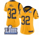 Women's Nike Los Angeles Rams #32 Troy Hill Limited Gold Rush Vapor Untouchable Super Bowl LIII Bound NFL Jersey