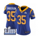 Women's Nike Los Angeles Rams #35 C.J. Anderson Royal Blue Alternate Vapor Untouchable Limited Player Super Bowl LIII Bound NFL Jersey