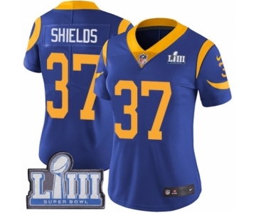 Women's Nike Los Angeles Rams #37 Sam Shields Royal Blue Alternate Vapor Untouchable Limited Player Super Bowl LIII Bound NFL Jersey