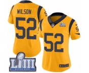 Women's Nike Los Angeles Rams #52 Ramik Wilson Limited Gold Rush Vapor Untouchable Super Bowl LIII Bound NFL Jersey