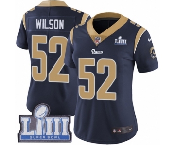 Women's Nike Los Angeles Rams #52 Ramik Wilson Navy Blue Team Color Vapor Untouchable Limited Player Super Bowl LIII Bound NFL Jersey