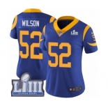 Women's Nike Los Angeles Rams #52 Ramik Wilson Royal Blue Alternate Vapor Untouchable Limited Player Super Bowl LIII Bound NFL Jersey