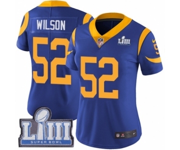 Women's Nike Los Angeles Rams #52 Ramik Wilson Royal Blue Alternate Vapor Untouchable Limited Player Super Bowl LIII Bound NFL Jersey