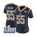 Women's Nike Los Angeles Rams #55 Brian Allen Navy Blue Team Color Vapor Untouchable Limited Player Super Bowl LIII Bound NFL Jersey