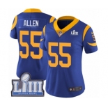 Women's Nike Los Angeles Rams #55 Brian Allen Royal Blue Alternate Vapor Untouchable Limited Player Super Bowl LIII Bound NFL Jersey