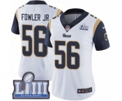 Women's Nike Los Angeles Rams #56 Dante Fowler Jr White Vapor Untouchable Limited Player Super Bowl LIII Bound NFL Jersey