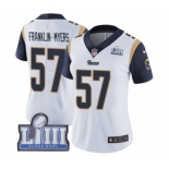 Women's Nike Los Angeles Rams #57 John Franklin-Myers White Vapor Untouchable Limited Player Super Bowl LIII Bound NFL Jersey