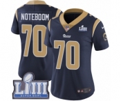 Women's Nike Los Angeles Rams #70 Joseph Noteboom Navy Blue Team Color Vapor Untouchable Limited Player Super Bowl LIII Bound NFL Jersey