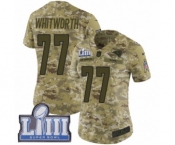 Women's Nike Los Angeles Rams #77 Andrew Whitworth Limited Camo 2018 Salute to Service Super Bowl LIII Bound NFL Jersey