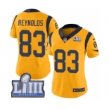 Women's Nike Los Angeles Rams #83 Josh Reynolds Limited Gold Rush Vapor Untouchable Super Bowl LIII Bound NFL Jersey