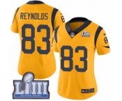 Women's Nike Los Angeles Rams #83 Josh Reynolds Limited Gold Rush Vapor Untouchable Super Bowl LIII Bound NFL Jersey