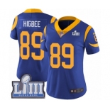 Women's Nike Los Angeles Rams #89 Tyler Higbee Royal Blue Alternate Vapor Untouchable Limited Player Super Bowl LIII Bound NFL Jersey