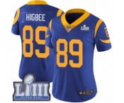 Women's Nike Los Angeles Rams #89 Tyler Higbee Royal Blue Alternate Vapor Untouchable Limited Player Super Bowl LIII Bound NFL Jersey