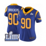 Women's Nike Los Angeles Rams #90 Michael Brockers Royal Blue Alternate Vapor Untouchable Limited Player Super Bowl LIII Bound NFL Jersey