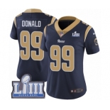 Women's Nike Los Angeles Rams #99 Aaron Donald Navy Blue Team Color Vapor Untouchable Limited Player Super Bowl LIII Bound NFL Jersey