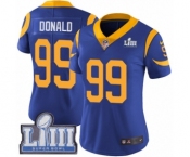 Women's Nike Los Angeles Rams #99 Aaron Donald Royal Blue Alternate Vapor Untouchable Limited Player Super Bowl LIII Bound NFL Jersey