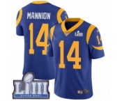 Youth Nike Los Angeles Rams #14 Sean Mannion Royal Blue Alternate Vapor Untouchable Limited Player Super Bowl LIII Bound NFL Jersey