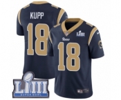 Youth Nike Los Angeles Rams #18 Cooper Kupp Navy Blue Team Color Vapor Untouchable Limited Player Super Bowl LIII Bound NFL Jersey