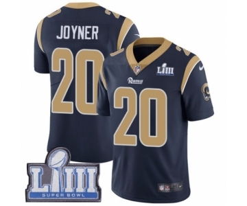 Youth Nike Los Angeles Rams #20 Lamarcus Joyner Navy Blue Team Color Vapor Untouchable Limited Player Super Bowl LIII Bound NFL Jersey