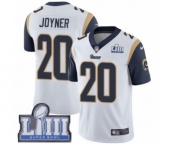 Youth Nike Los Angeles Rams #20 Lamarcus Joyner White Vapor Untouchable Limited Player Super Bowl LIII Bound NFL Jersey