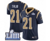 Youth Nike Los Angeles Rams #21 Aqib Talib Navy Blue Team Color Vapor Untouchable Limited Player Super Bowl LIII Bound NFL Jersey