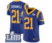 Youth Nike Los Angeles Rams #21 Nolan Cromwell Royal Blue Alternate Vapor Untouchable Limited Player Super Bowl LIII Bound NFL Jersey