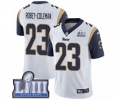 Youth Nike Los Angeles Rams #23 Nickell Robey-Coleman White Vapor Untouchable Limited Player Super Bowl LIII Bound NFL Jersey