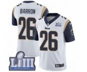 Youth Nike Los Angeles Rams #26 Mark Barron White Vapor Untouchable Limited Player Super Bowl LIII Bound NFL Jersey