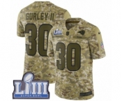 Youth Nike Los Angeles Rams #30 Todd Gurley Limited Camo 2018 Salute to Service Super Bowl LIII Bound NFL Jersey