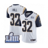 Youth Nike Los Angeles Rams #32 Troy Hill White Vapor Untouchable Limited Player Super Bowl LIII Bound NFL Jersey