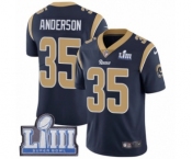 Youth Nike Los Angeles Rams #35 C.J. Anderson Navy Blue Team Color Vapor Untouchable Limited Player Super Bowl LIII Bound NFL Jersey