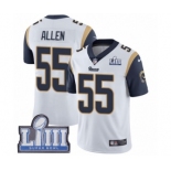 Youth Nike Los Angeles Rams #55 Brian Allen White Vapor Untouchable Limited Player Super Bowl LIII Bound NFL Jersey