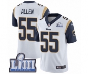 Youth Nike Los Angeles Rams #55 Brian Allen White Vapor Untouchable Limited Player Super Bowl LIII Bound NFL Jersey