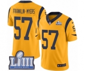 Youth Nike Los Angeles Rams #57 John Franklin-Myers Limited Gold Rush Vapor Untouchable Super Bowl LIII Bound NFL Jersey