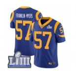 Youth Nike Los Angeles Rams #57 John Franklin-Myers Royal Blue Alternate Vapor Untouchable Limited Player Super Bowl LIII Bound NFL Jersey