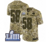 Youth Nike Los Angeles Rams #58 Cory Littleton Limited Camo 2018 Salute to Service Super Bowl LIII Bound NFL Jersey