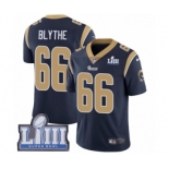 Youth Nike Los Angeles Rams #66 Austin Blythe Navy Blue Team Color Vapor Untouchable Limited Player Super Bowl LIII Bound NFL Jersey