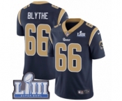 Youth Nike Los Angeles Rams #66 Austin Blythe Navy Blue Team Color Vapor Untouchable Limited Player Super Bowl LIII Bound NFL Jersey