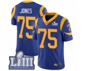 Youth Nike Los Angeles Rams #75 Deacon Jones Royal Blue Alternate Vapor Untouchable Limited Player Super Bowl LIII Bound NFL Jersey