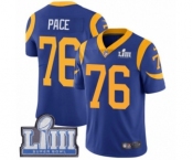 Youth Nike Los Angeles Rams #76 Orlando Pace Royal Blue Alternate Vapor Untouchable Limited Player Super Bowl LIII Bound NFL Jersey