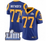 Youth Nike Los Angeles Rams #77 Andrew Whitworth Royal Blue Alternate Vapor Untouchable Limited Player Super Bowl LIII Bound NFL Jersey