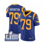 Youth Nike Los Angeles Rams #79 Rob Havenstein Royal Blue Alternate Vapor Untouchable Limited Player Super Bowl LIII Bound NFL Jersey