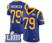 Youth Nike Los Angeles Rams #79 Rob Havenstein Royal Blue Alternate Vapor Untouchable Limited Player Super Bowl LIII Bound NFL Jersey