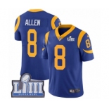 Youth Nike Los Angeles Rams #8 Brandon Allen Royal Blue Alternate Vapor Untouchable Limited Player Super Bowl LIII Bound NFL Jersey